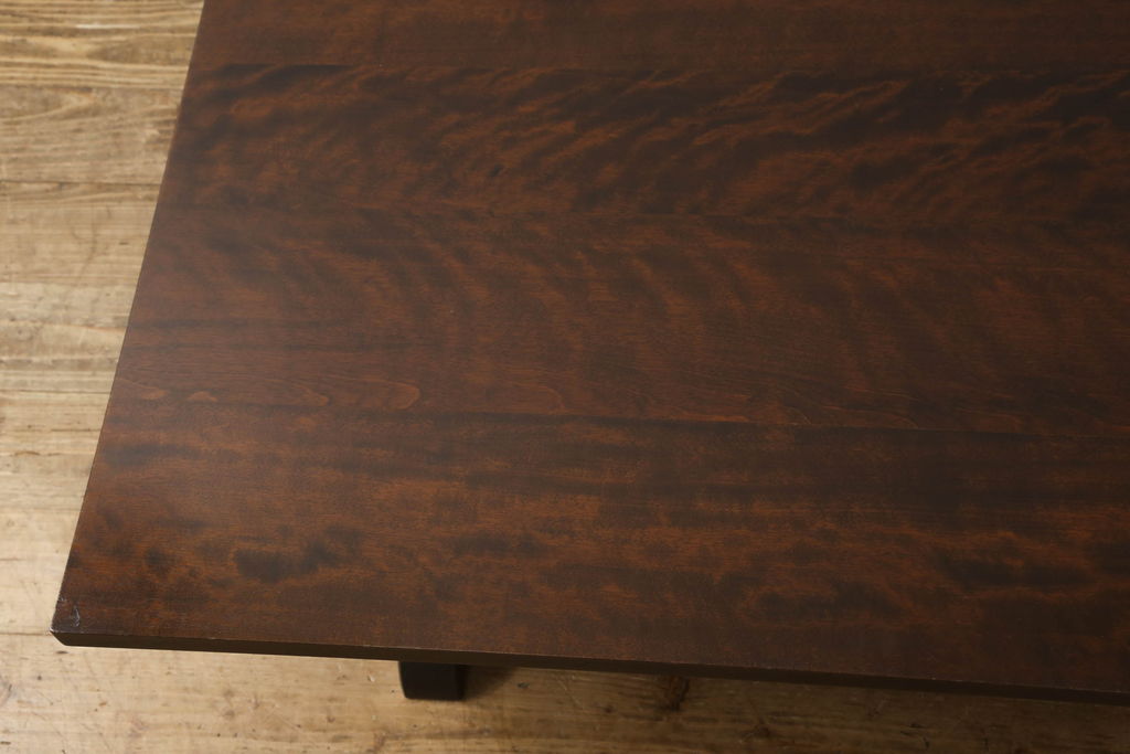 中古　北海道民芸家具　和モダンなお部屋づくりに取り入れたい折り畳み文机(座卓、ローテーブル、センターテーブル)(R-058564)