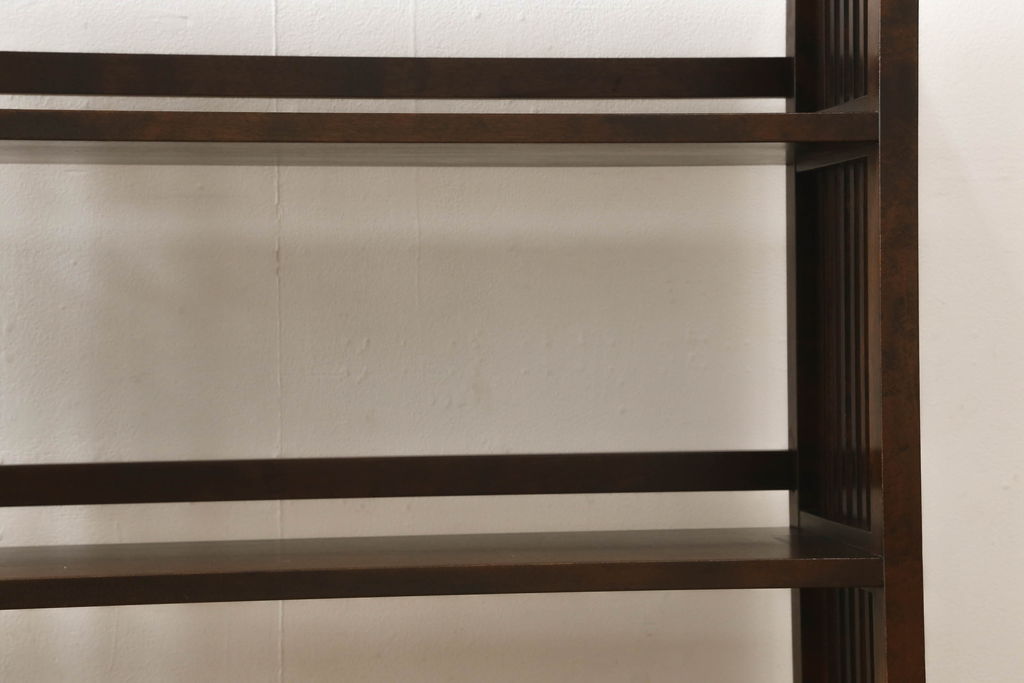 和製ビンテージ　北海道民芸家具　117型　飾り棚としてもおすすめ!和モダンな空間にぴったりの書棚(ヴィンテージ、本棚、飾り棚、陳列棚、ブックシェルフ)(R-060851)