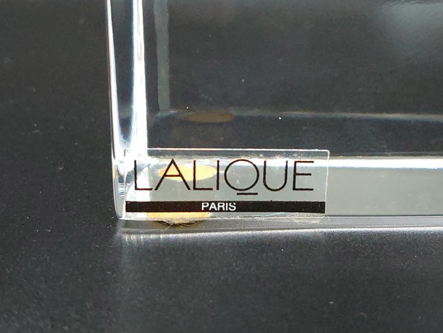 フランス　LALIQUE(ラリック)　クリスタル　跳ね馬　置物(箱なし、ガラス製、オブジェ、インテリア)(R-062828)
