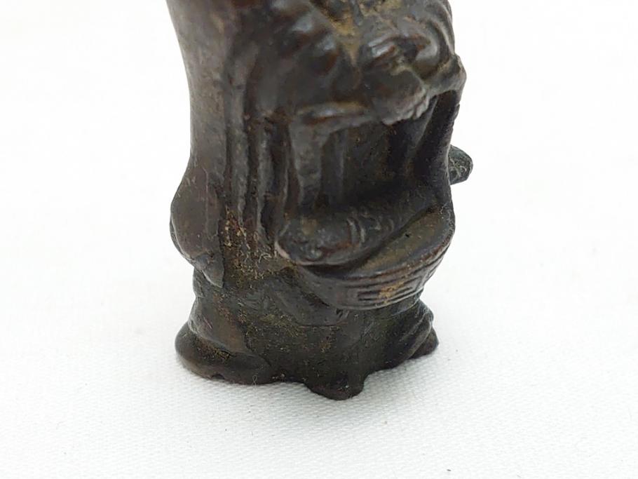 	江戸期　古い仏像など5点(置物、オブジェ、古銅、古玩、観音像、チベット像?)(R-062992)