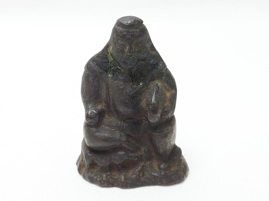  	江戸期　古い仏像など5点(置物、オブジェ、古銅、古玩、観音像、チベット像?)(R-062992)