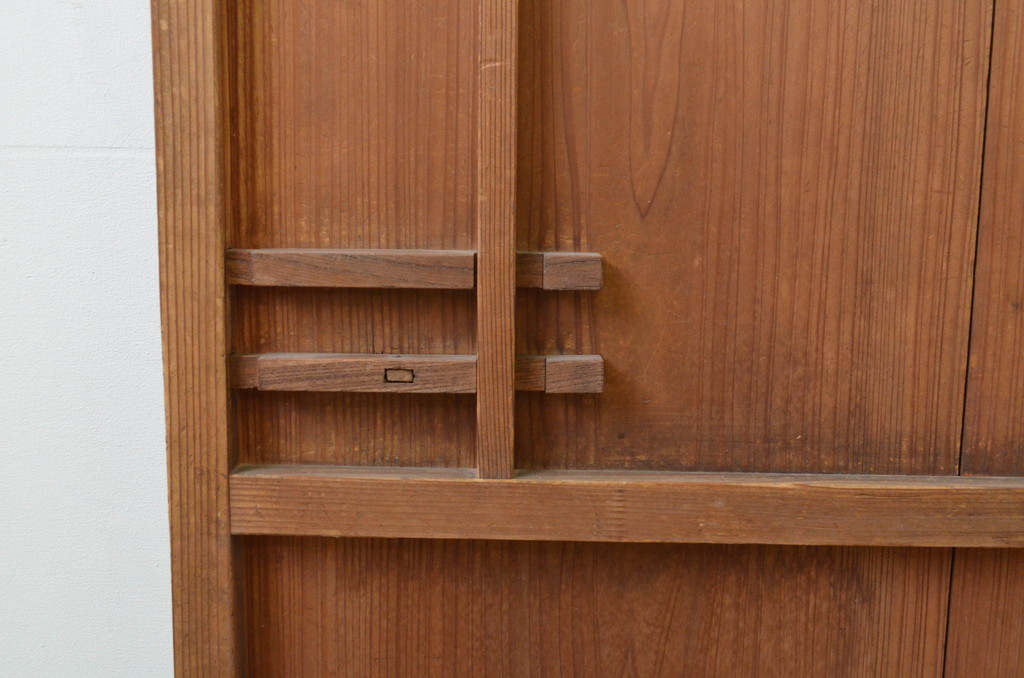 アンティーク建具　杉材　どこか懐かしい雰囲気を感じる片開きドア1枚(木製扉、ドア)(R-067528)