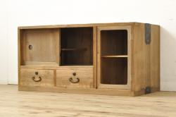 ラフジュ工房オリジナル　3×4マス　かわいらしい取っ手のパタパタ収納棚(マス目棚、戸棚)