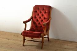 ラフジュ工房オリジナル　アンティークペイントがお洒落な丸型ハイスツール(椅子、チェア、丸イス)(1)