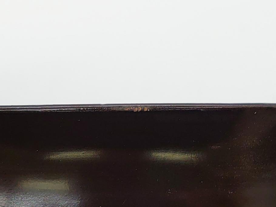 輪島塗　黒塗　蒔絵　金彩　金魚　盃洗　悠々泳ぐ金魚が涼しげな4.8寸深鉢2客セット(杯洗、酒器、漆器、雷紋)(R-061724)