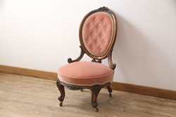 アンティーク家具　イギリスアンティーク　お洒落なハイスツール(椅子、チェア)(2)