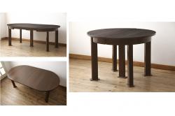 レトロ家具　和製アンティーク　昭和レトロな角ちゃぶ台(ローテーブル、座卓)
