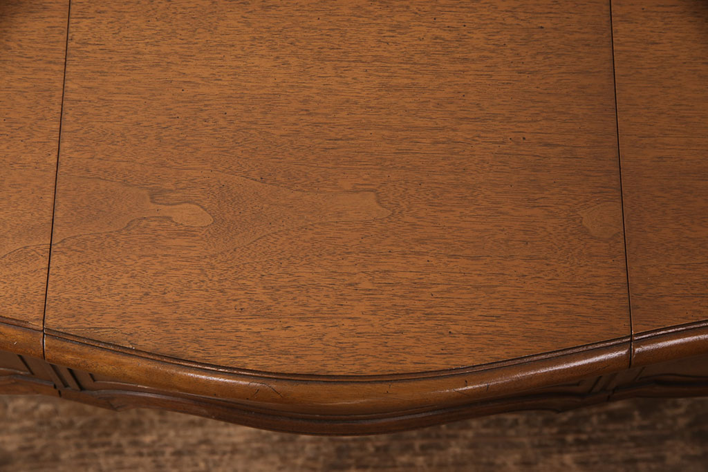 中古　DREXEL HERITAGE(ドレクセルヘリテイジ)　Touraine(ツーレイン)シリーズ　大人の気品が漂うマホガニー材製のドレッサー(テーブル、デスク、在宅ワーク、在宅用、作業台、椅子、鏡)(R-051681)