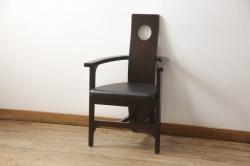ラフジュ工房オリジナル　淡いブルーが可愛らしいペイントハイスツール(椅子)