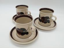 イギリスビンテージ　Woods ware(ウッズウエア)　Beryl(ベロル)　スーププレート3枚セット(シリアルボウル、深皿)(1)