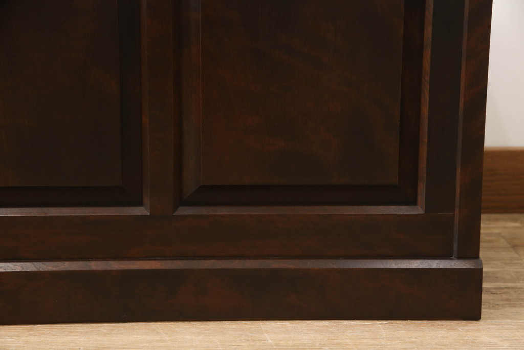 中古　希少　絶版品　北海道民芸家具　上品な佇まいと美しい木目が魅力の収納ボックス(ブランケットボックス、ベンチチェスト、コファ)(R-062228)