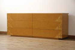 中古　美品　イタリア　giorgio collection(ジョルジオコレクション)　高級感のある佇まいのチェスト2台セット(サイドボード、引き出し)(定価約150万円)(R-053307)