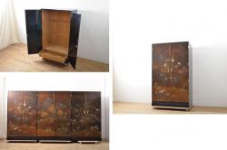 中古　美品　北海道民芸家具　上品な佇まいの2段重ね整理タンス(チェスト、衣装箪笥、引き出し)(R-058992)