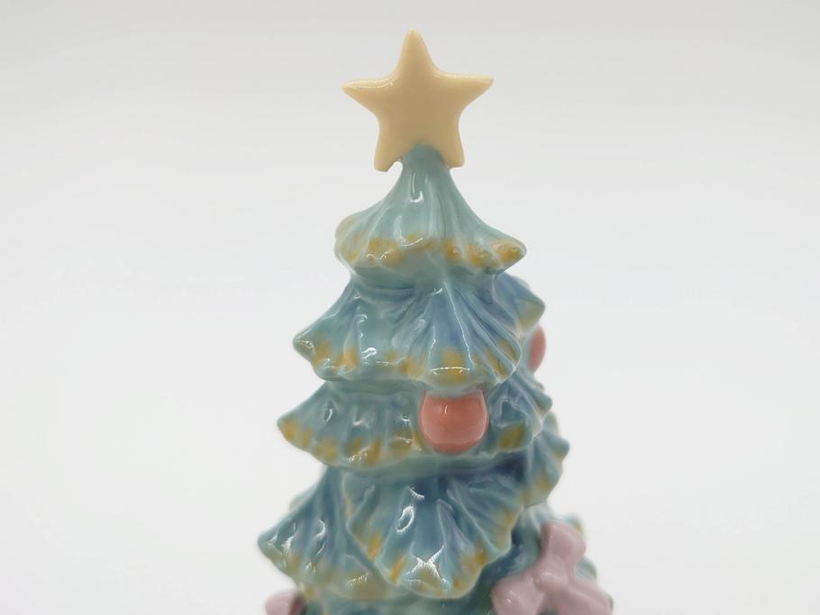 スペイン　リヤドロ　LLADRO　2005 EVENTS CREATION　思い出の丘　クリスマスツリー　優しい色合いと雰囲気が素敵なフィギュリン2点セット(陶器人形、置物、オブジェ、女の子)(R-069866)