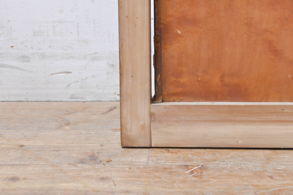 アンティーク建具　腰板楓(カエデ)材一枚板　どこか懐かしい雰囲気漂うドア1枚(木製扉)(R-069035)