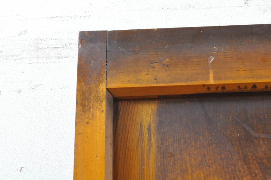 アンティーク建具　レトロな雰囲気を醸し出すドア1枚(木製扉、ガラス扉)(R-069072)