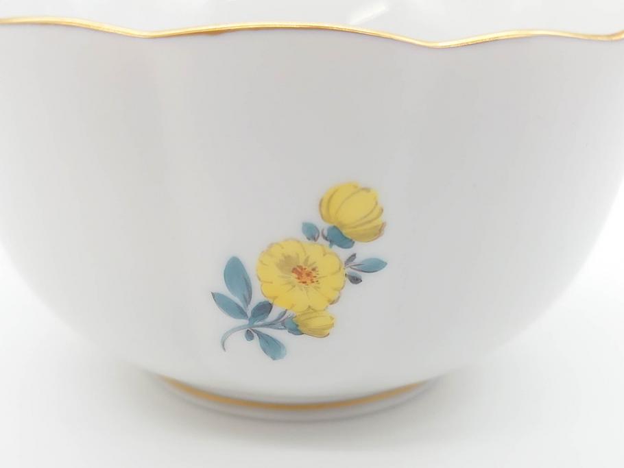 ドイツ　マイセン　Meissen　ベーシックフラワー　二つ花　ティータイムが華やかになるティーカップ&ソーサー2客セット(洋食器、C&S)(R-070193)