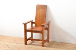 アンティーク家具　イギリスアンティーク シャビーな折り畳みガーデンチェア(1)(椅子・イス)
