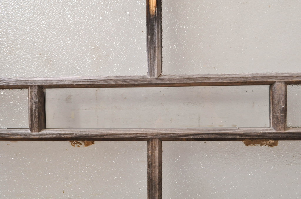 アンティーク建具　大正ロマンの雰囲気を高めるガラス窓1枚(引き戸、ガラス戸)(R-068266)