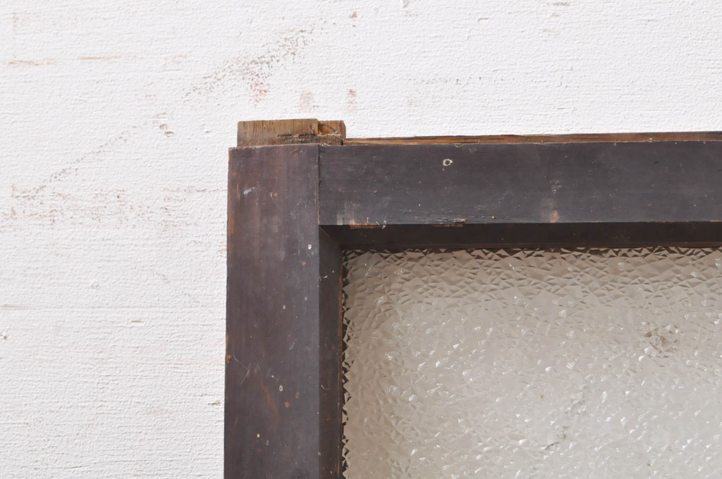 アンティーク建具　大正ロマンの雰囲気を高めるガラス窓1枚(引き戸、ガラス戸)(R-068266)