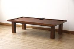 和製ビンテージ　カリモク家具(karimoku)　domani(ドマーニ)　クラシカルなデザインが上品なセンターテーブル(定価約14万円)(ヴィンテージ、リビングテーブル、ローテーブル)(R-052239)