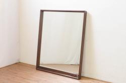 中古　松本民芸家具　シンプルなデザインで取り入れやすい置き型ミラー(鏡、卓上ミラー、置き鏡)(R-072386)