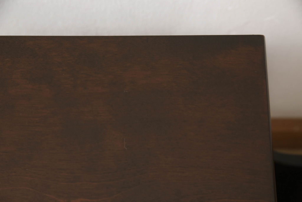 和製ビンテージ　絶版品　北海道民芸家具　#440　便利な収納ポケットが付いたマガジン卓(サイドテーブル、マガジンラック、ヴィンテージ)(R-061049)