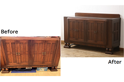 北欧ヴィンテージ　美品　ローズウッド材の美しさが際立つ、洗練された佇まいのサイドボード(収納棚、ビンテージ)(R-048076)
