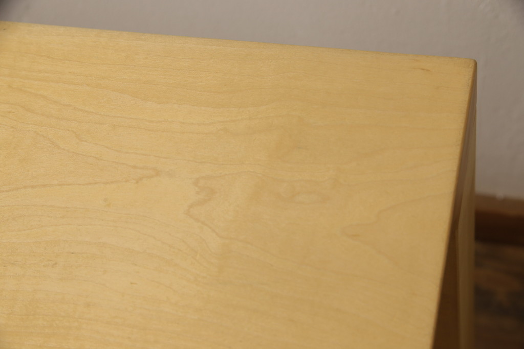 【セミオーダー家具実例】お客様持ち込みのダイニングテーブルをリメイク!現状の塗膜及び着色料を剥離(ストリップド)し、WAX(オールドパイン)を一度塗り仕上げました。(4人掛け、6人掛け、作業台)
