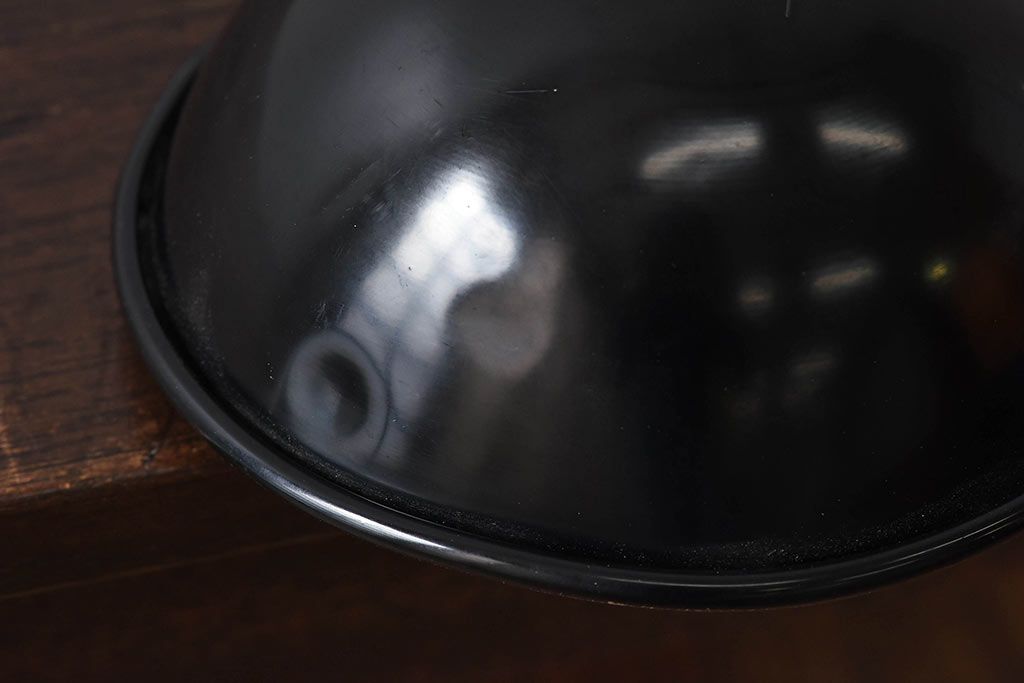 昭和レトロ　メンズライクなインテリアにおすすめの黒いスタンドライト(卓上照明、デスクスタンド)(2)