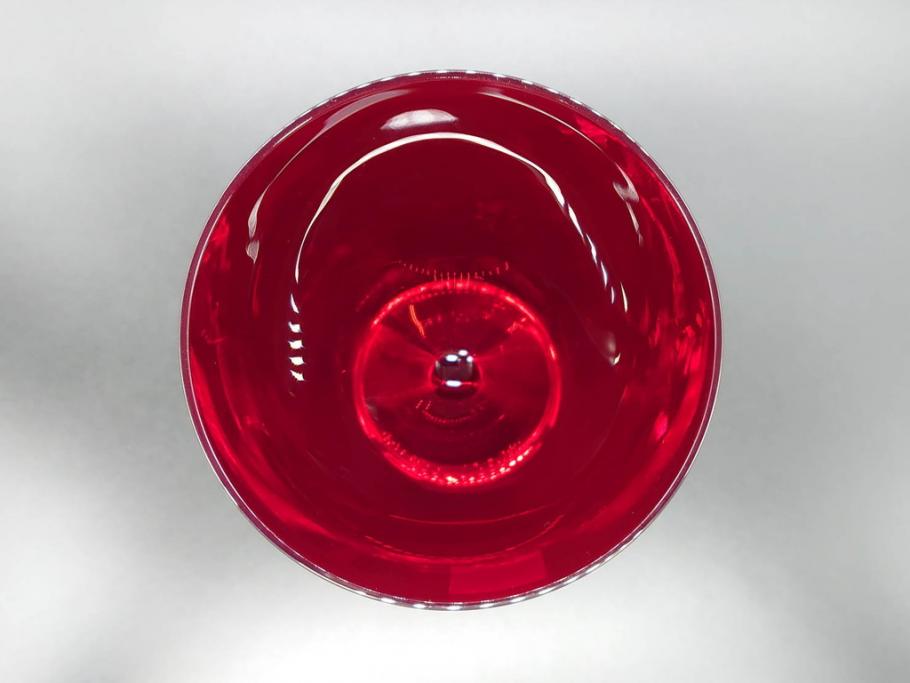 イギリス　ROYAL DOULTON(ロイヤルドルトン)　ジュリアン・マクドナルド(JM)　鮮やかな赤色が美しいイグナイトタンブラー3客セット(グラス、洋食器)(R-070262)