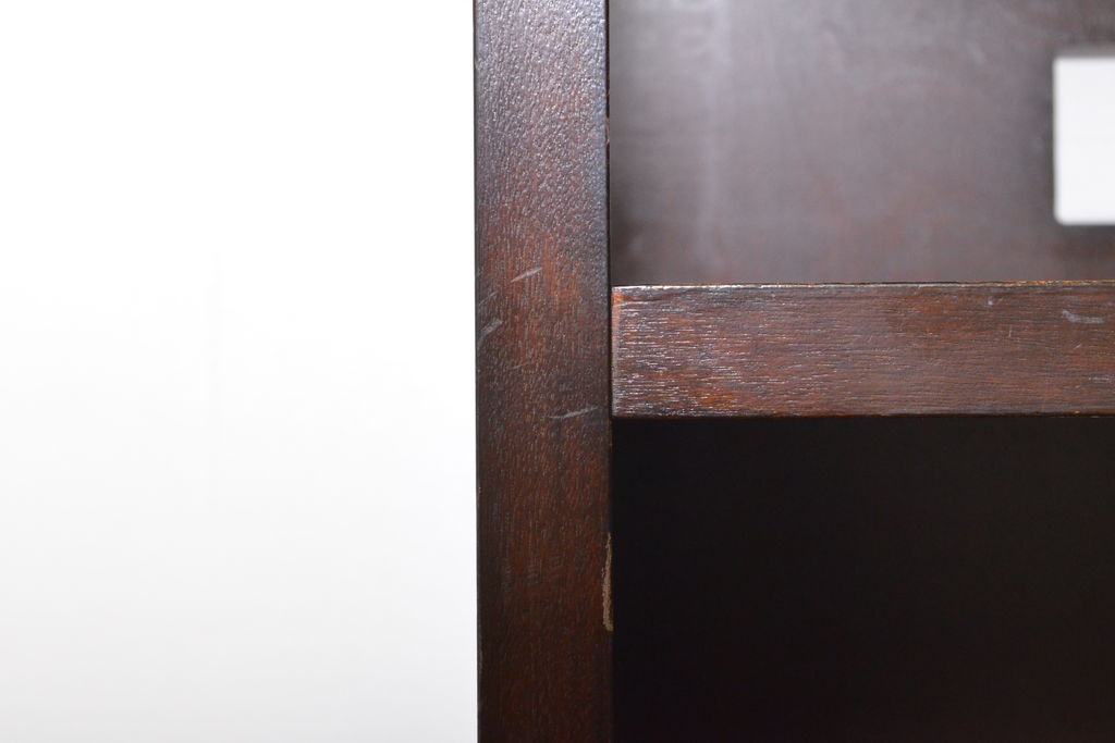 中古　特注　松本民芸家具　シンプルなデザインで使いやすいオープンラック(本棚、飾り棚、収納棚、書棚、ブックシェルフ)(R-061759)