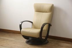ヴィンテージ家具　ビンテージ　ERCOL(アーコール)　ツートンカラーがおしゃれなナチュラルペイントのクエーカーチェア(椅子)