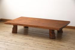 ペイント家具　リメイク　天童木工　フレンチテイストにも活躍するラウンドテーブル(サイドテーブル、センターテーブル)(2)