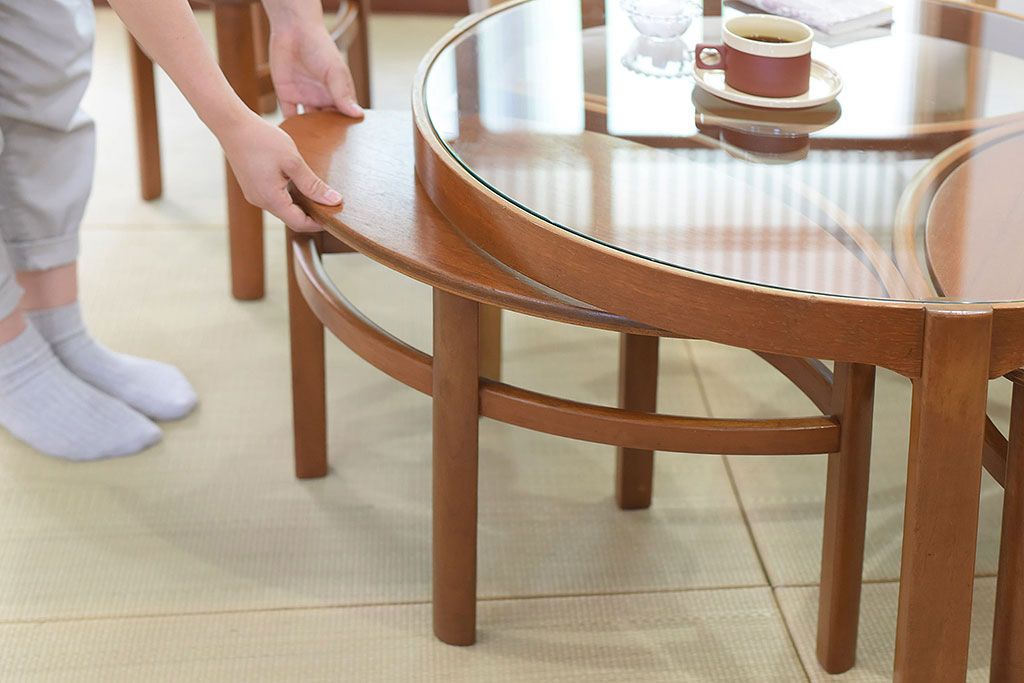 北欧家具　ビンテージ　NATHAN(ネイサン)　コーヒーテーブルセット(ネストテーブル)