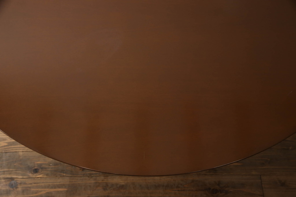 中古　美品　arflex(アルフレックス)　ステーションチェントロ(STATION CENTRO)　洗練されたモダンデザインが魅力的なダイニングテーブル(定価約45万円)(ラウンドテーブル、丸テーブル、食卓)(R-066099)