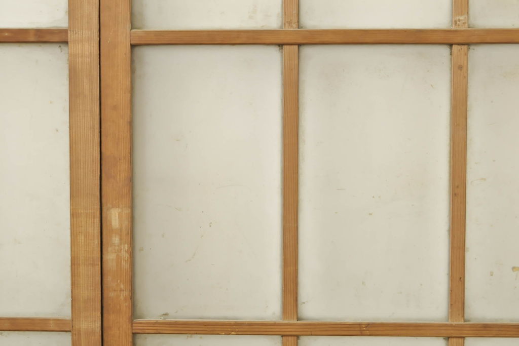 アンティーク建具　和の雰囲気漂うガラス戸4枚セット(引き戸、建具)(R-054034)