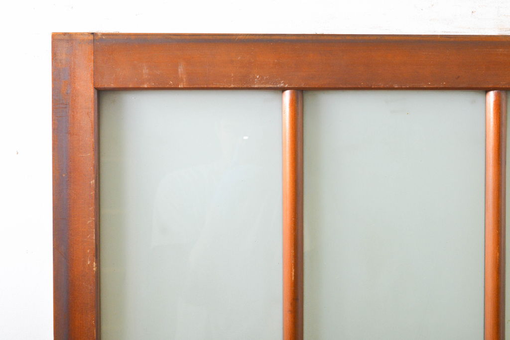 アンティーク建具　レトロな空間づくりにおすすめなガラス戸1枚(引き戸、建具)(R-063002)