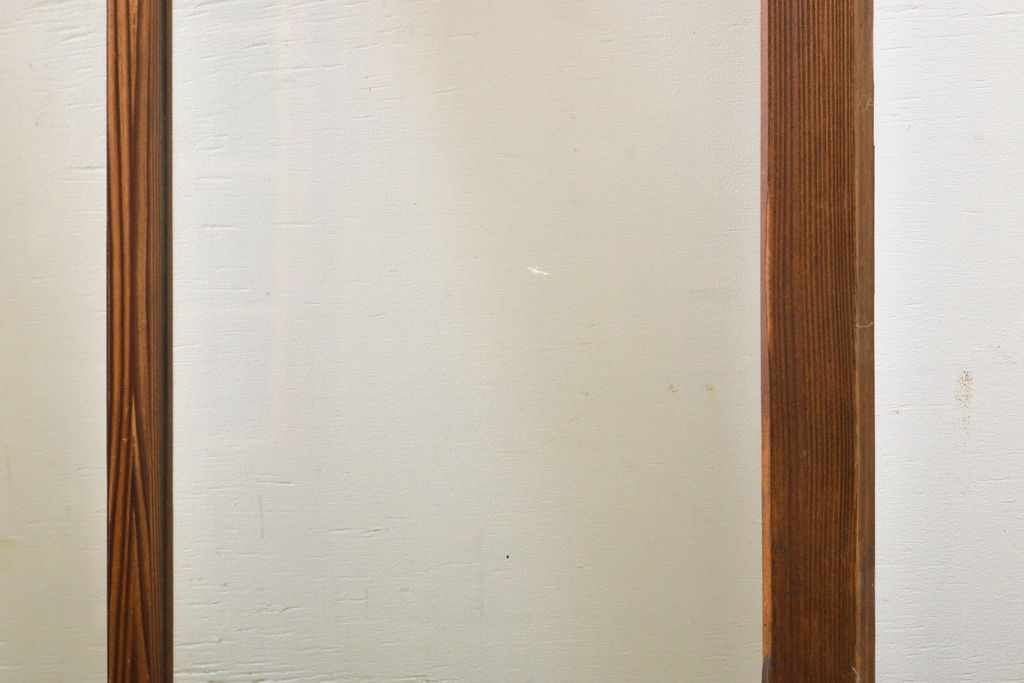 アンティーク建具　大正ロマンの雰囲気香るガラス窓2枚セット(引き戸、ガラス戸、建具)(R-062729)