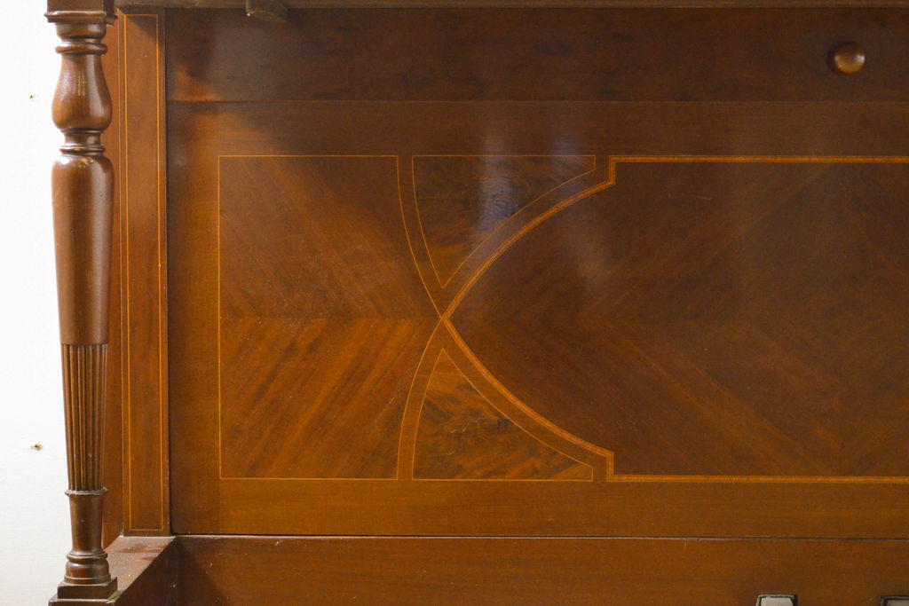 アメリカアンティーク　ジャンク品　ニューヨーク　George Steck & Co.(ジョージ・ステック社)　象嵌入りのアンティークピアノ(オブジェ、ディスプレイ)(R-062395)