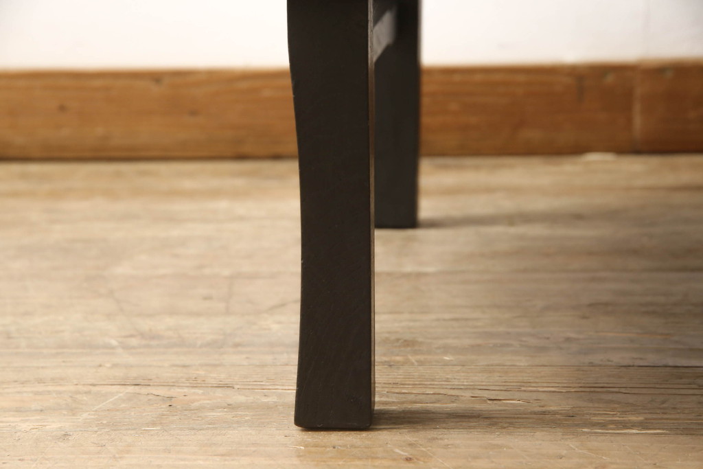 和製アンティーク　栓材　レトロな空間づくりに活躍する丸型ちゃぶ台(座卓、ローテーブル、折り畳みテーブル)(R-051317)