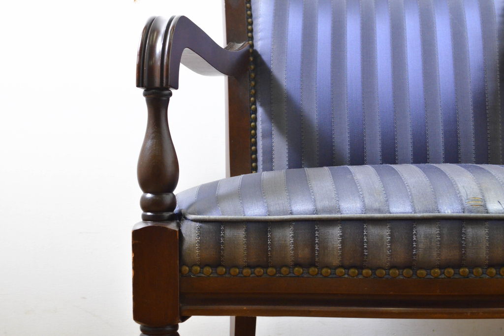 中古　maruni(マルニ木工)　KENT-COURT(ケントコート)　洗練された佇まいが美しいアームチェア2脚セット(ラウンジチェア、一人掛け、椅子)(R-062408)