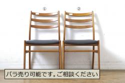 和製アンティーク　山葉(ヤマハ・日本楽器)　和モダンテイストにぴったり!上質なフォールディングチェア2脚セット(文化椅子、折りたたみ式チェア、折り畳み、イス)(R-064747)