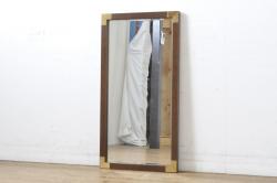 アンティーク雑貨　イギリスビンテージ　シンプルでスタイリッシュなウォールミラー(壁掛け鏡)