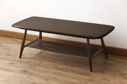 中古　美品　ERCOL(アーコール)　シンプルナチュラルなお部屋に合わせたいセンターテーブル(ローテーブル、リビングテーブル)(R-059613)