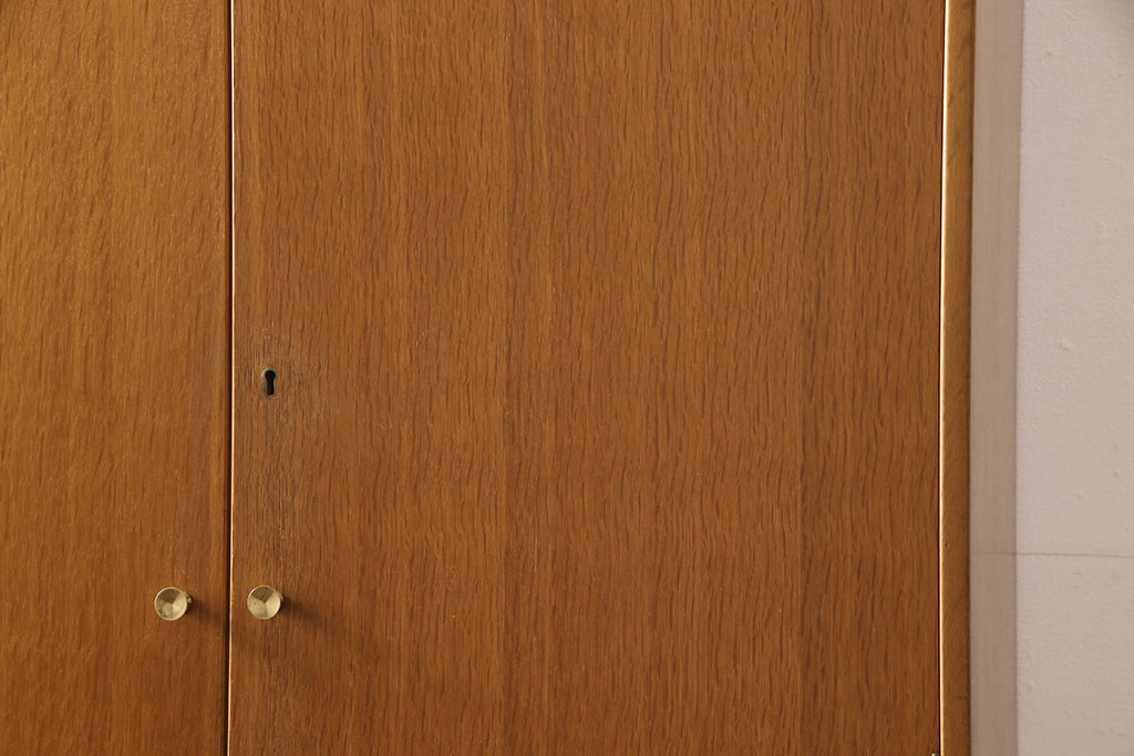 イギリスヴィンテージ　G-PLAN(ジープラン)　トーラ材　かっこ良さが際立つBBシリーズのワードローブ(洋服タンス、収納棚、キャビネット、ビンテージ)(R-050126)