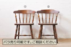 ペイント家具　ナラ材　古いフレームが魅力のシンプルなチェア(イス、椅子)
