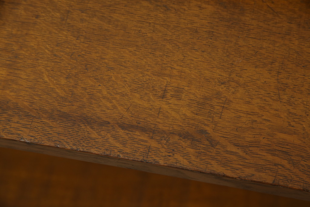 和製アンティーク　ナラ材　大正ロマンな雰囲気を醸し出す本棚(収納棚、ラック、飾り棚)(R-056158)