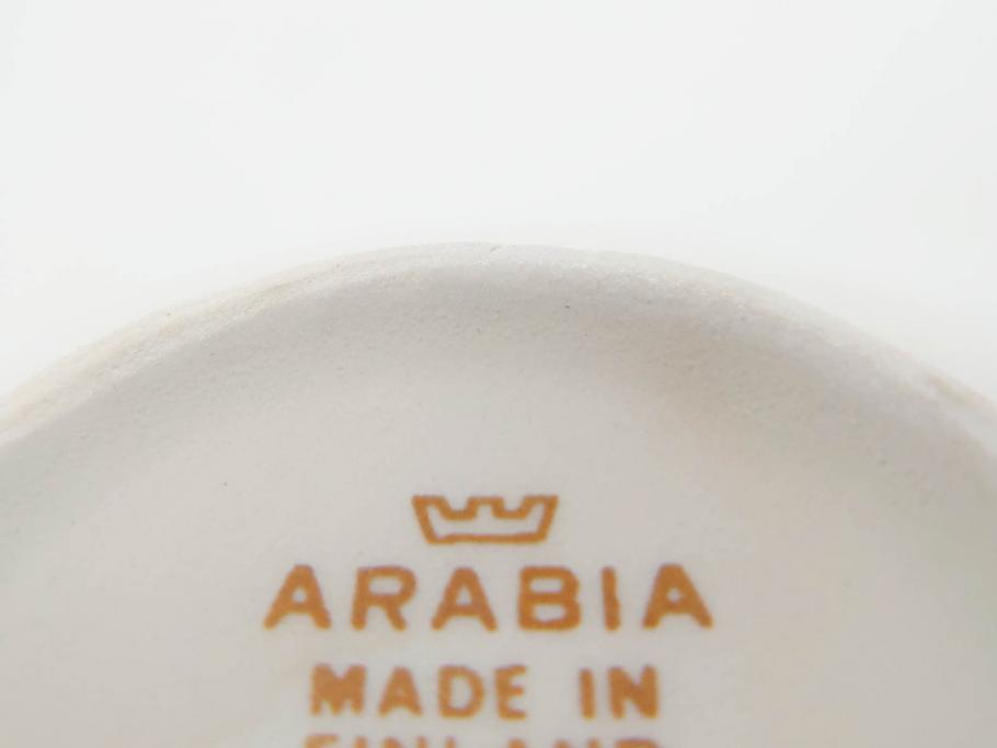 ARABIA FINLAND　Kimmel(キンメル)　金色の小さい花が可愛らしいカップ&ソーサー4客セット(アラビア、フィンランド、北欧食器、C&S)(R-070722)