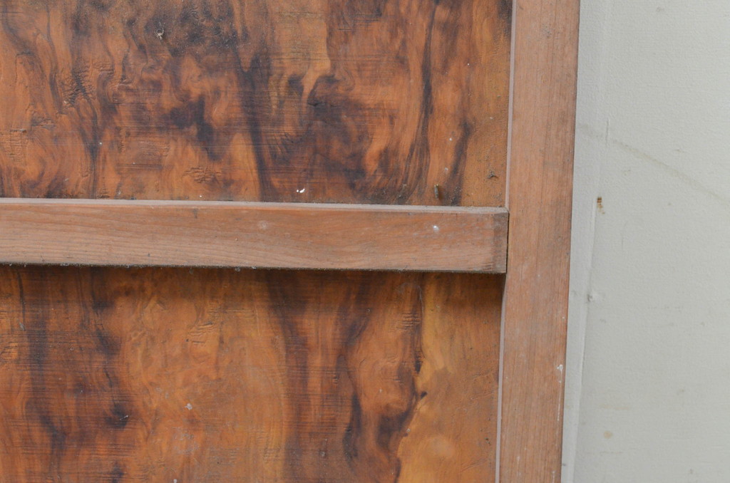 アンティーク建具　秋田杉　杢目が美しい!古い木味が魅力のFIX板戸窓1枚(嵌め殺し、フィックス)(R-068433)